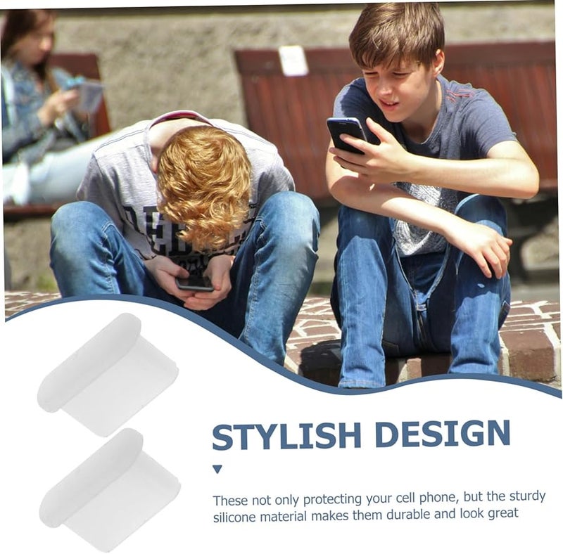 100 Pcs Transparent USB Port Dust Plugs Easy Installation Charging Port Stoppers For Phone - Image 5